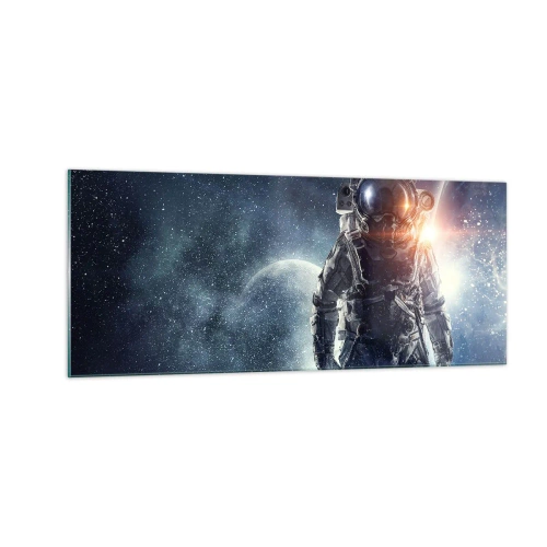 Tablou pe sticlă - Aventură spațială - 100x40 cm