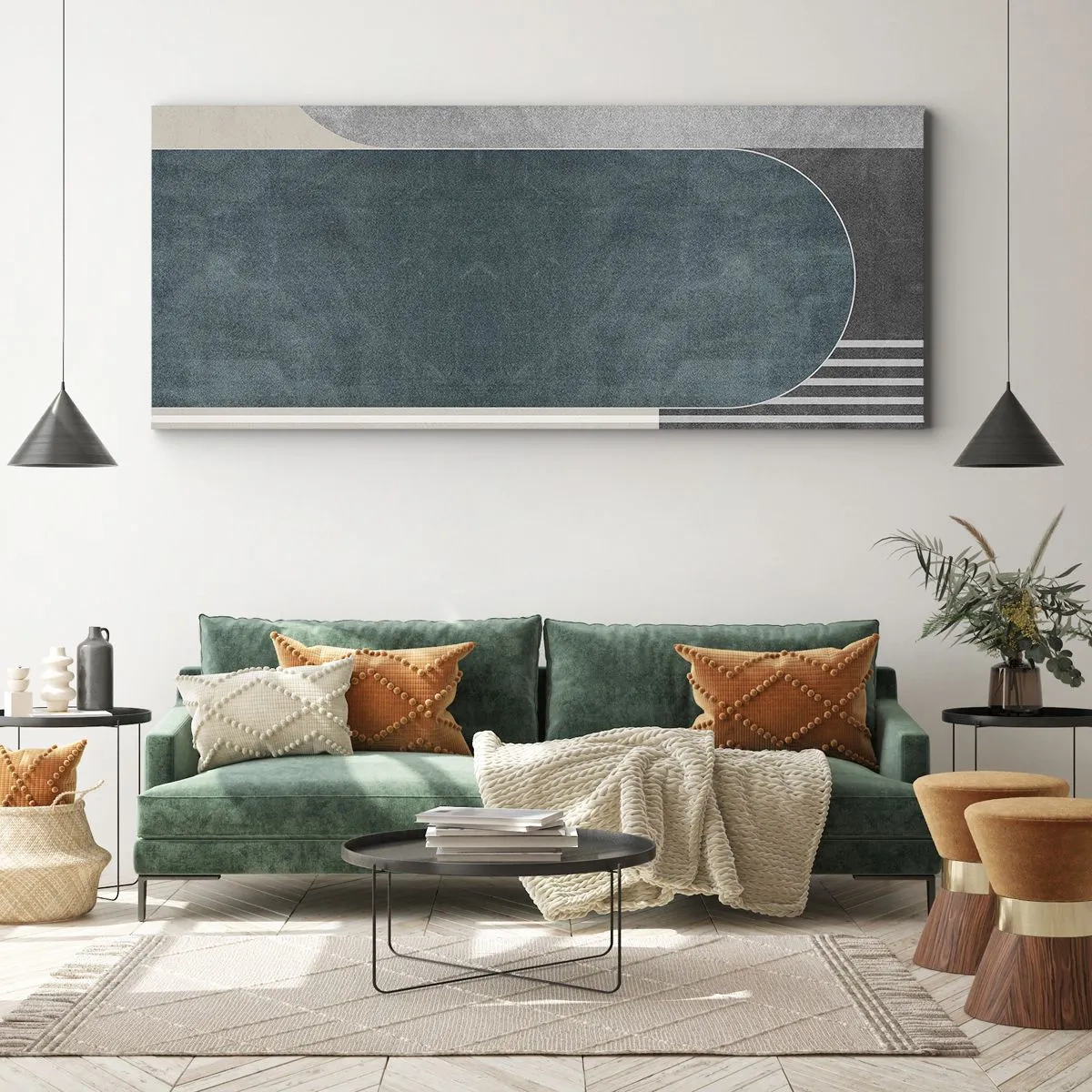 Tablou pe pânză - Compoziție de nivel - 100x40 cm
