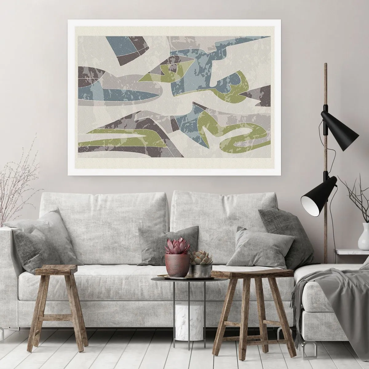 Poster - Compoziție din spatele geamului - 91x61 cm