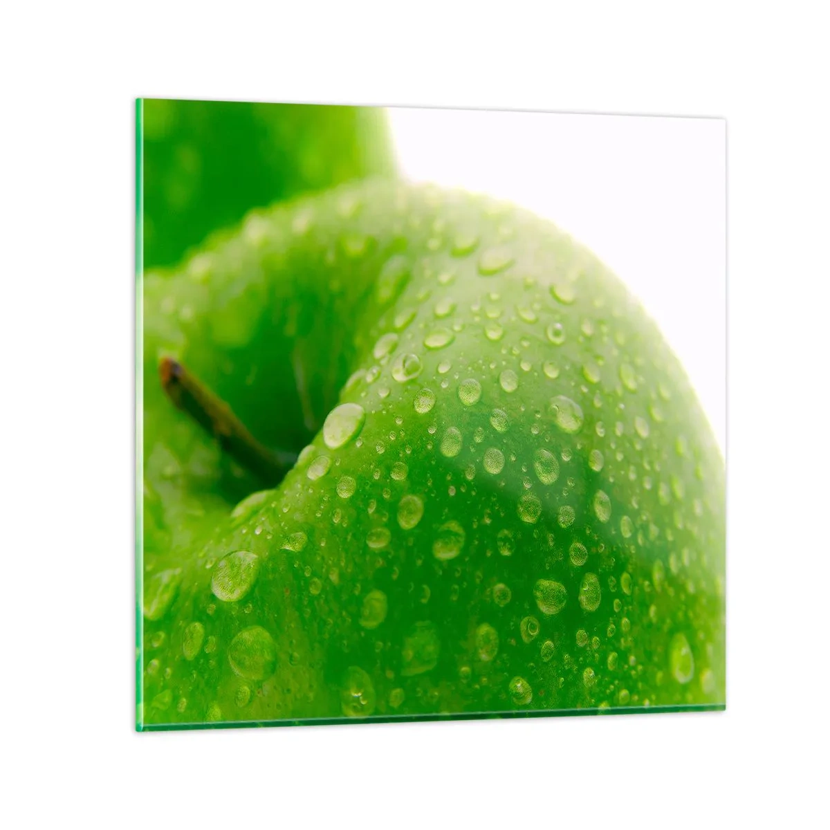 Tablou pe sticlă - Prospețime verde rece - 30x30 cm