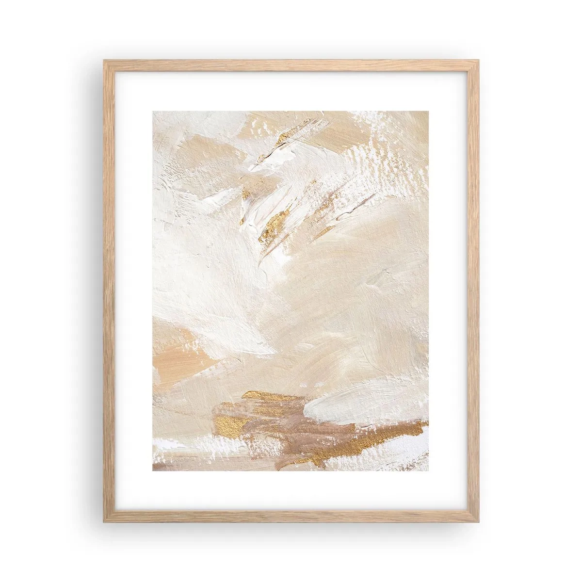 Poster în ramă de stejar deschis - Compoziție pastel - 40x50 cm