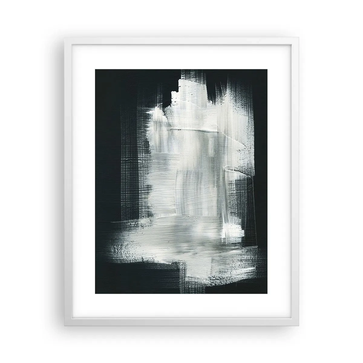 Poster în ramă albă - Țesut vertical și orizontal - 40x50 cm