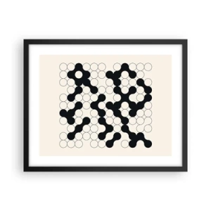 Poster în ramă neagră - Joc chinezesc - o variație - 50x40 cm