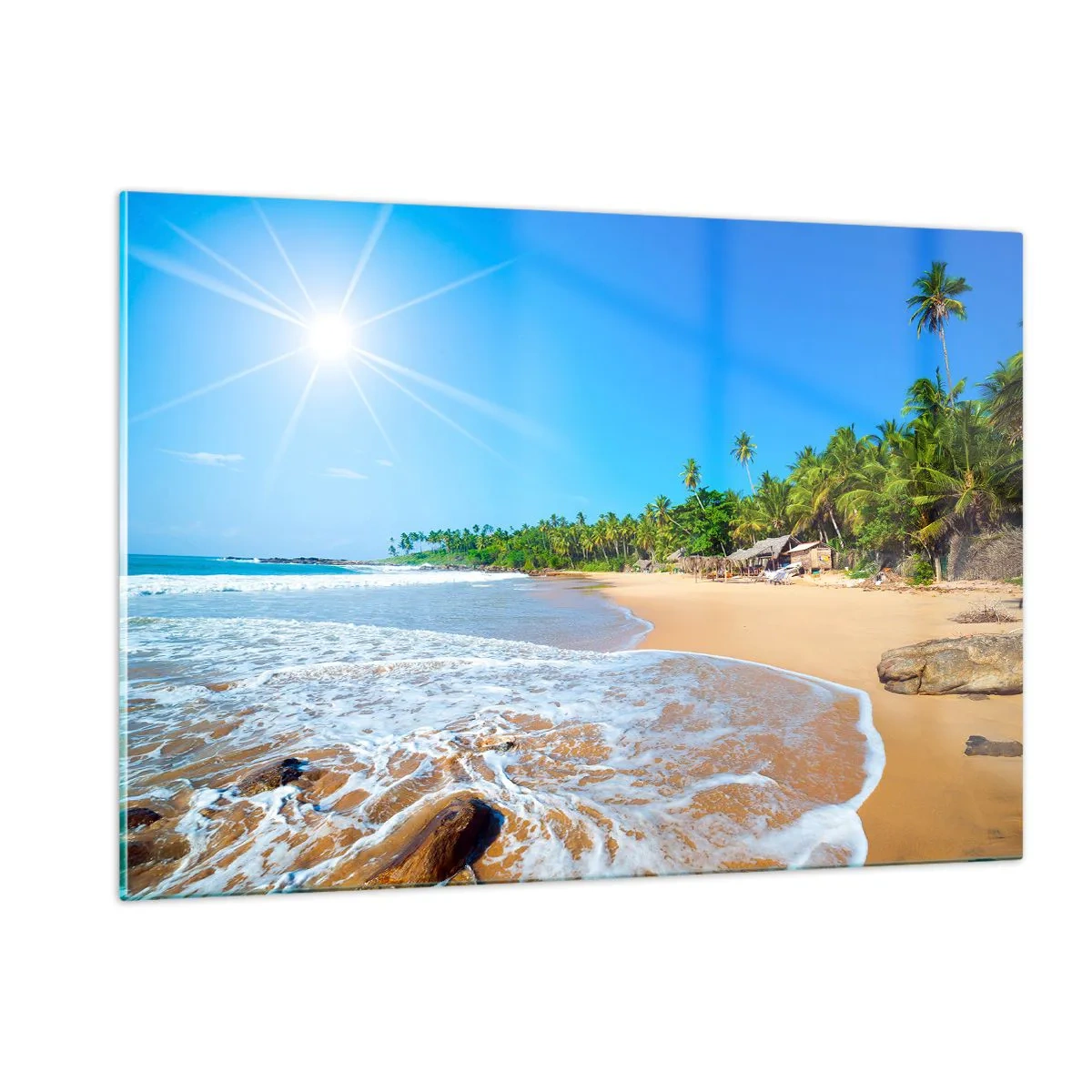 Tablou pe sticlă - Un loc exotic pentru tine - 120x80 cm