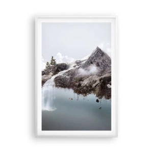 Poster în ramă albă - Prin ochii unui suprarealist - 61x91 cm