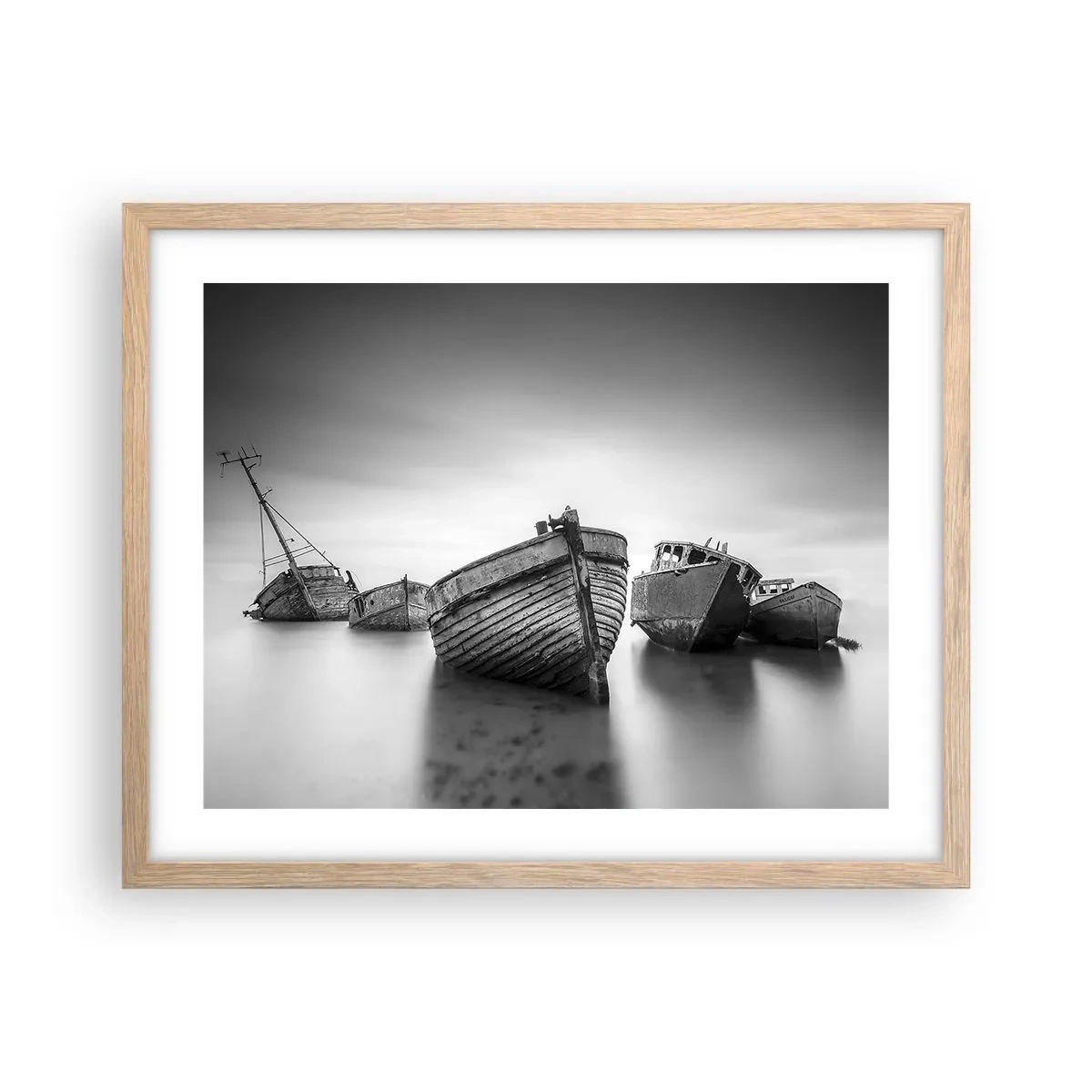 Poster în ramă de stejar deschis - Acum sunt doar amintiri... - 50x40 cm