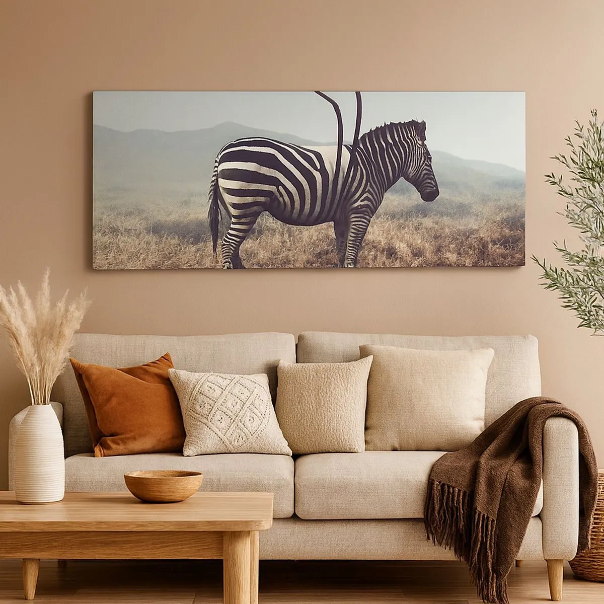 Tablou pe pânză - Atenție! Defecțiune - 100x40 cm