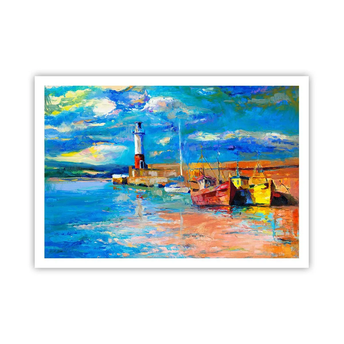 Poster - După-amiază în golful de curcubeu - 100x70 cm