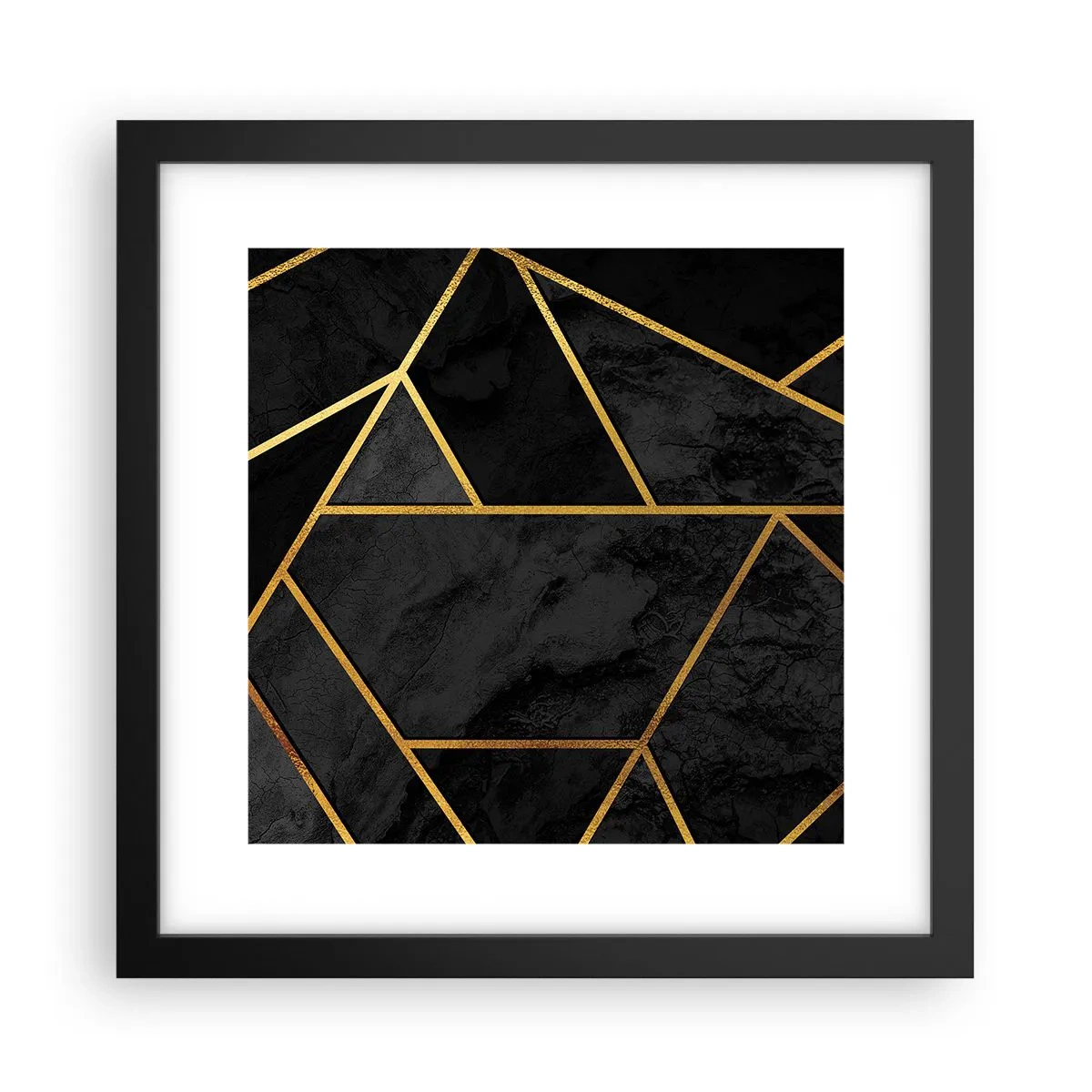 Poster în ramă neagră - Întuneric și lumină - 30x30 cm