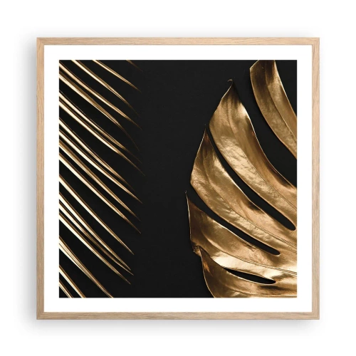 Poster în ramă de stejar deschis - Diferite și la fel de scumpe - 60x60 cm