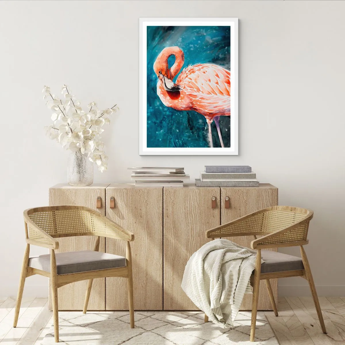 Poster în ramă albă - Decorativ prin natură - 61x91 cm