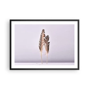 Poster în ramă neagră - Împotriva neantului - 70x50 cm