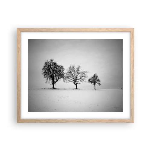 Poster în ramă de stejar deschis - La ce visează? - 50x40 cm
