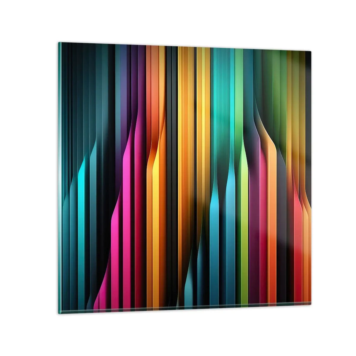 Tablou pe sticlă - Orgă de lumină - 50x50 cm