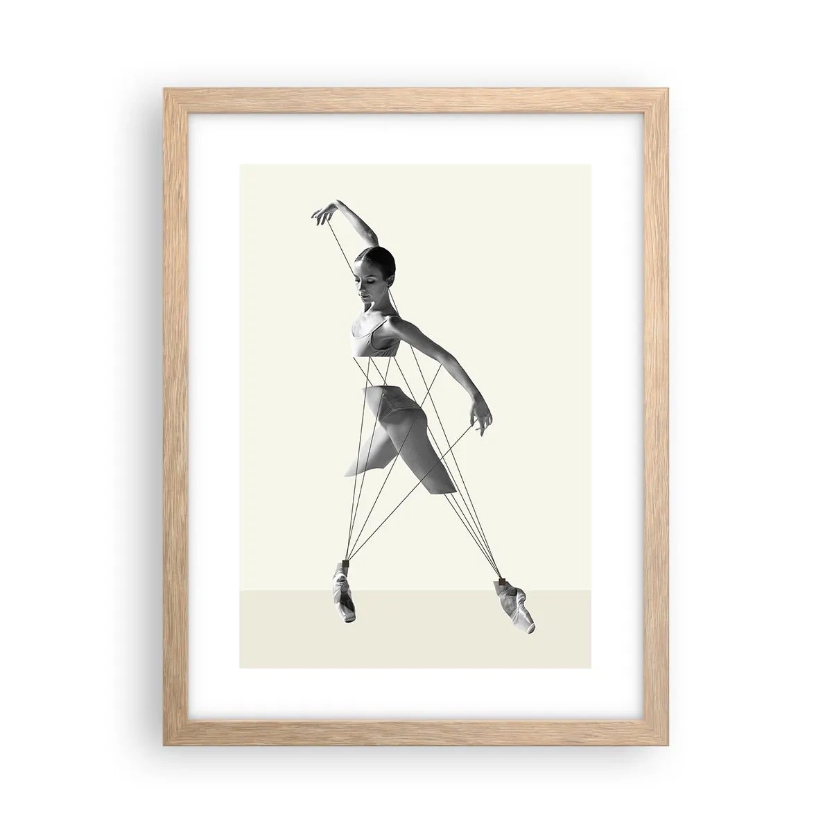 Poster în ramă de stejar deschis - Într-un teatru de lumină - 30x40 cm