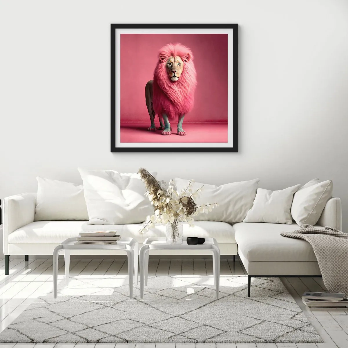 Poster în ramă neagră - Și nu-ți mai este frică - 30x30 cm