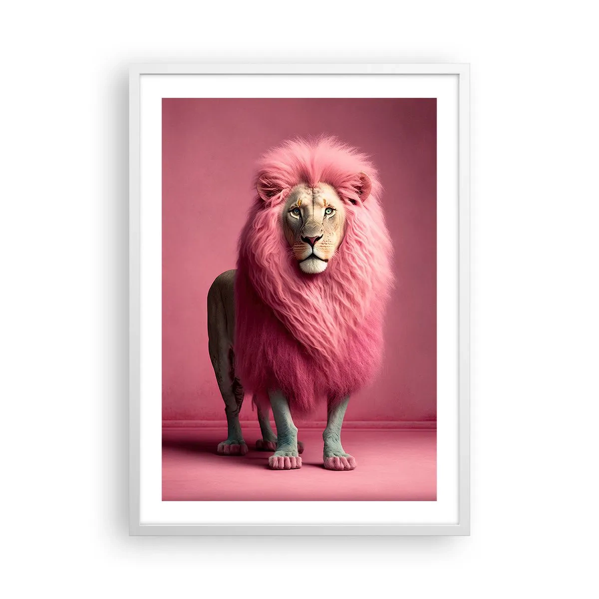 Poster în ramă albă - Și nu-ți mai este frică - 50x70 cm