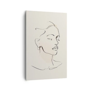 Tablou pe pânză - Cu o linie sigură - 80x120 cm