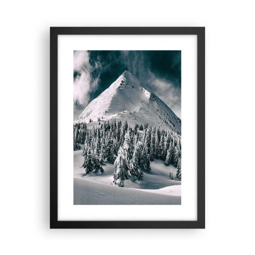 Poster în ramă neagră - Țara zăpezii și a gheții - 30x40 cm