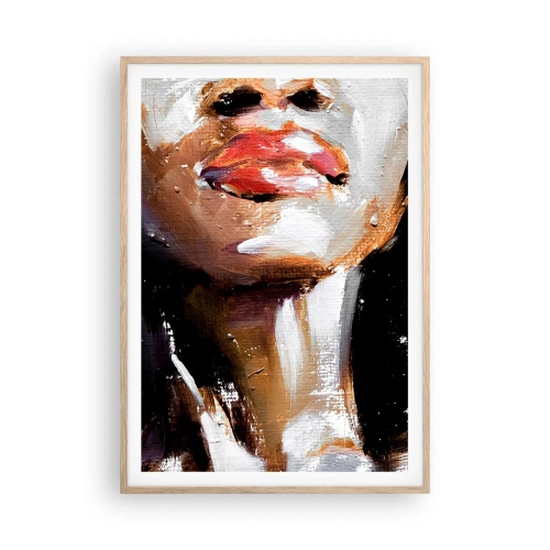 Poster în ramă de stejar deschis - Mândrie fără prejudecăți - 70x100 cm