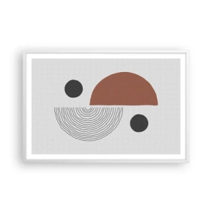 Poster în ramă albă - Excelența roții - 91x61 cm