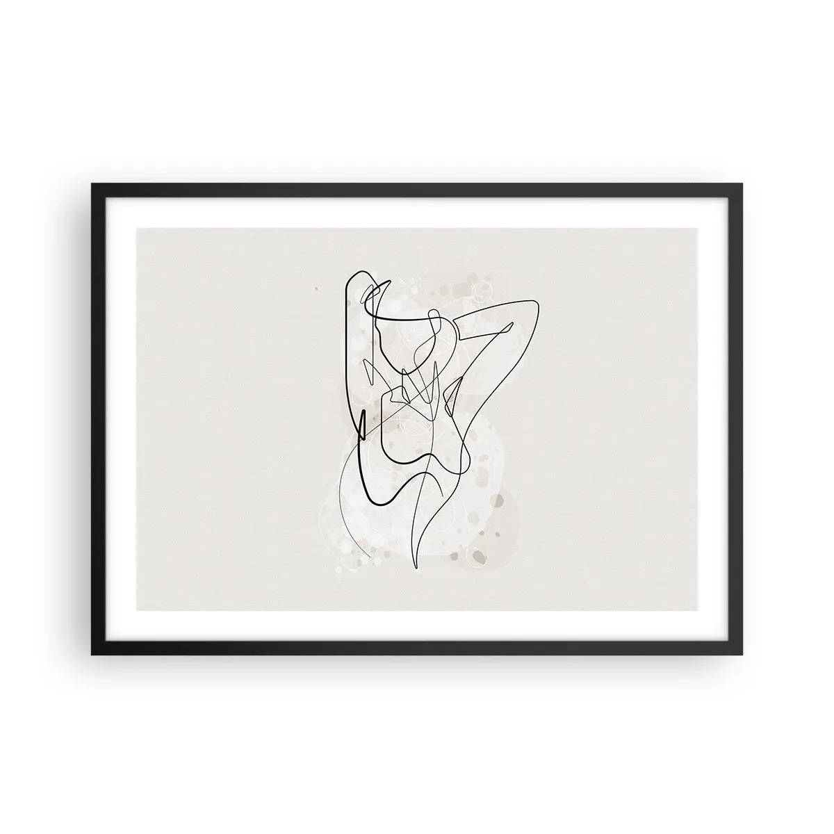 Poster în ramă neagră - Arta seducției - 70x50 cm