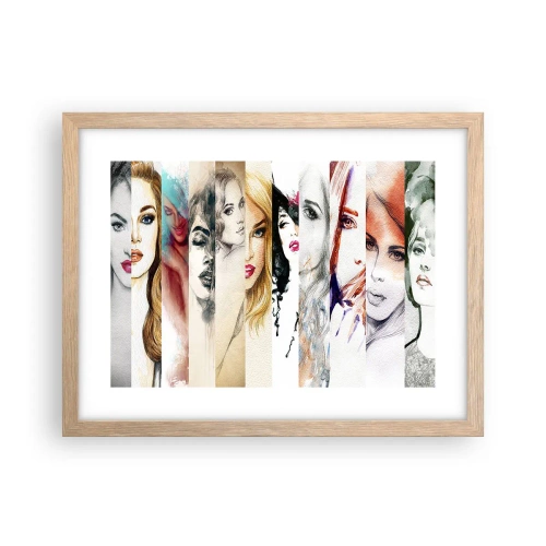 Poster în ramă de stejar deschis - Și întotdeauna ești TU - 40x30 cm