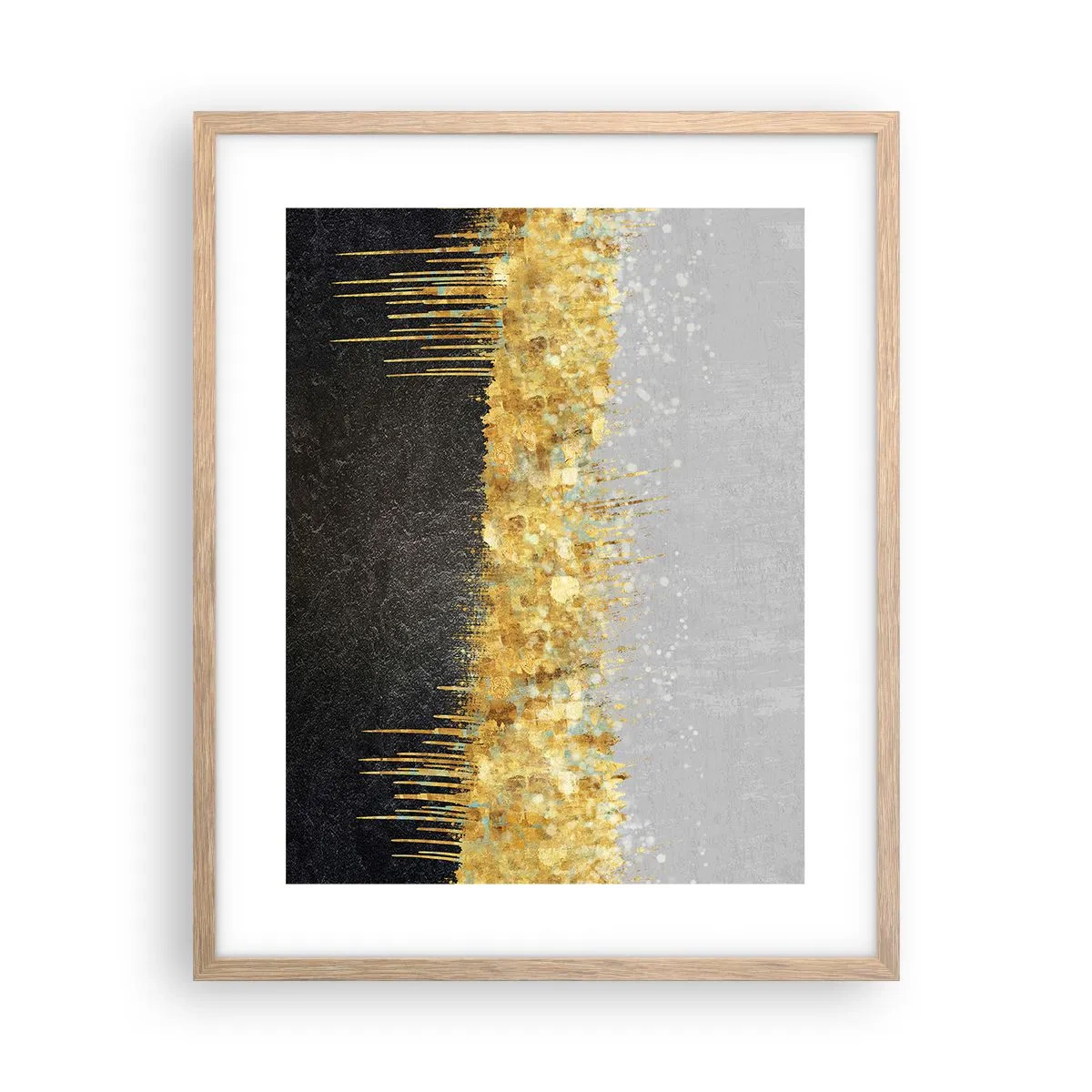 Poster în ramă de stejar deschis - Înăuntru și în sus - 40x50 cm