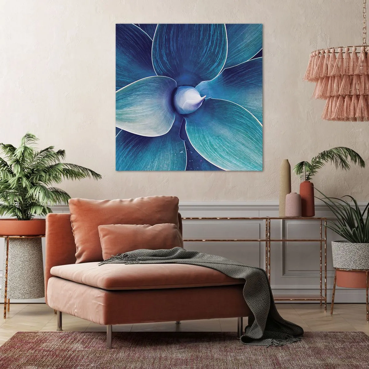 Tablou pe pânză - A furat albastrul de la cer - 70x70 cm