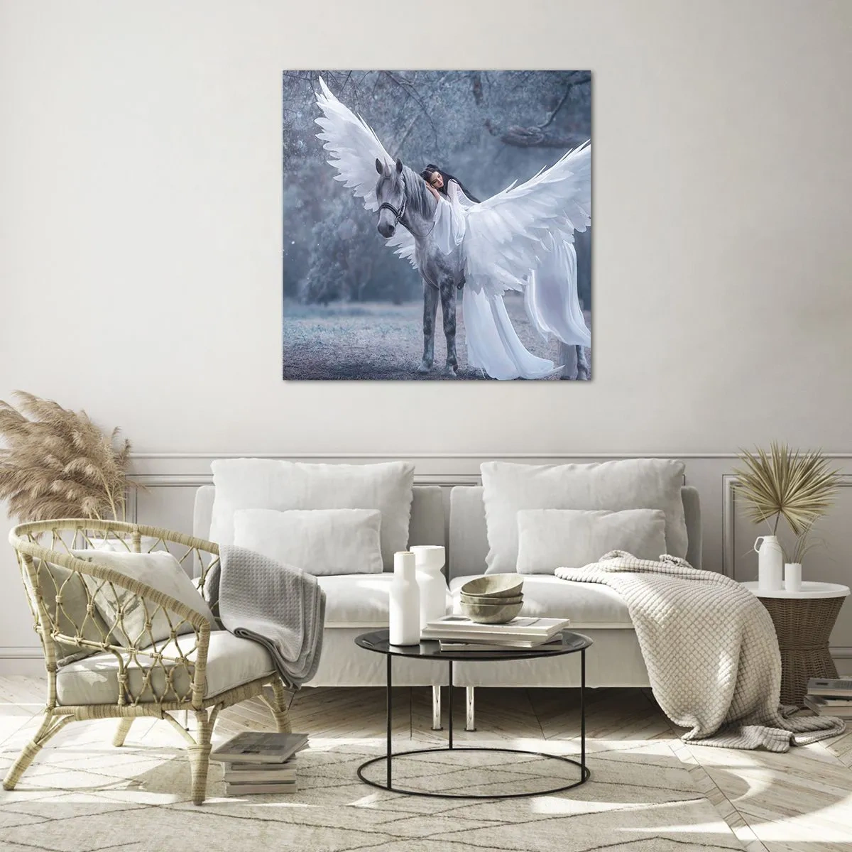 Tablou pe sticlă - Moment inspirat - 50x50 cm