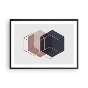 Poster în ramă neagră - Puterea simplității - 70x50 cm