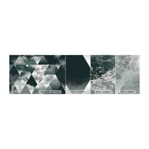 Mostră tapet autocolant Deluxe Sticker - O perspectivă de cristal - Abstracția, Valurile marii, Bucată - 100x30 cm