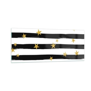 Tablou pe sticlă - Cu toții ne-am născut sub o stea norocoasă - 100x40 cm