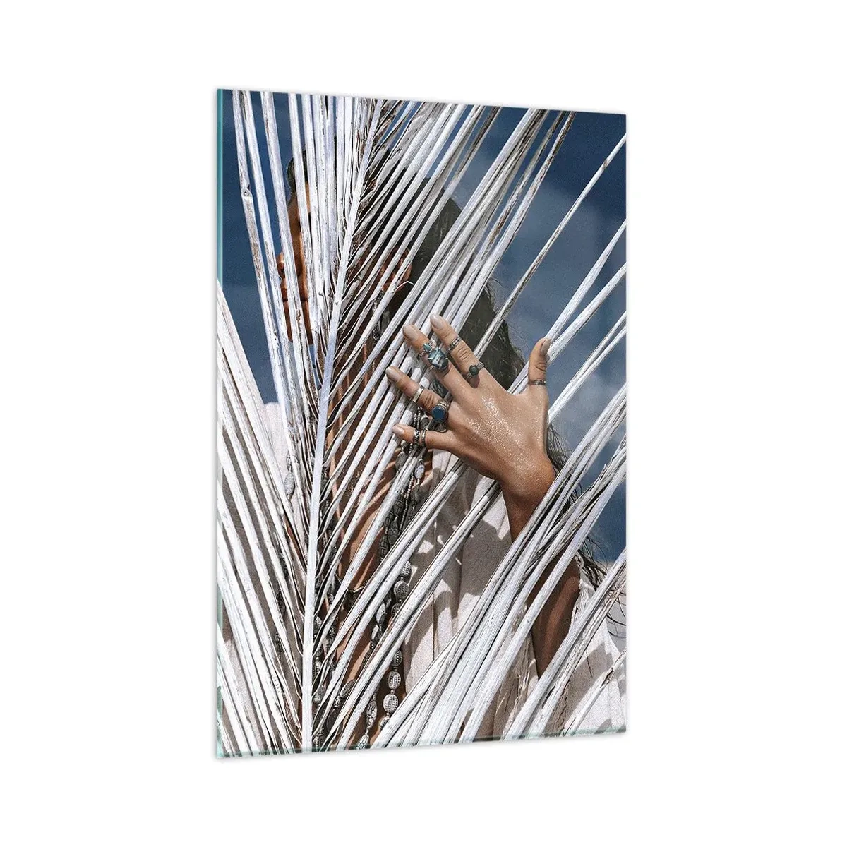 Tablou pe sticlă - Prietena șamanului? - 80x120 cm