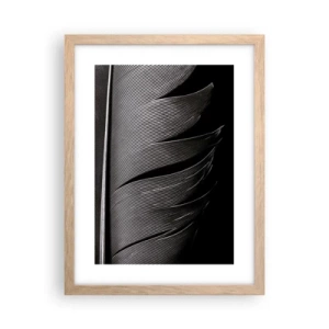 Poster în ramă de stejar deschis - Pana - o construcție minunată - 30x40 cm