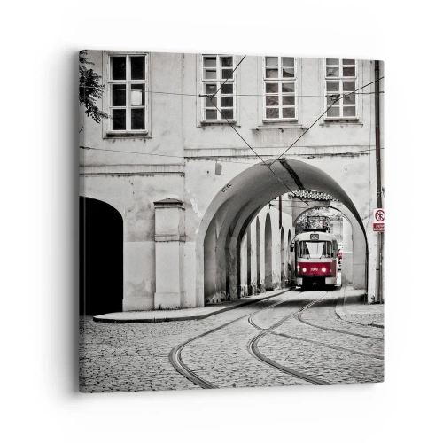 Tablou pe pânză - Printr-un labirint urban - 40x40 cm