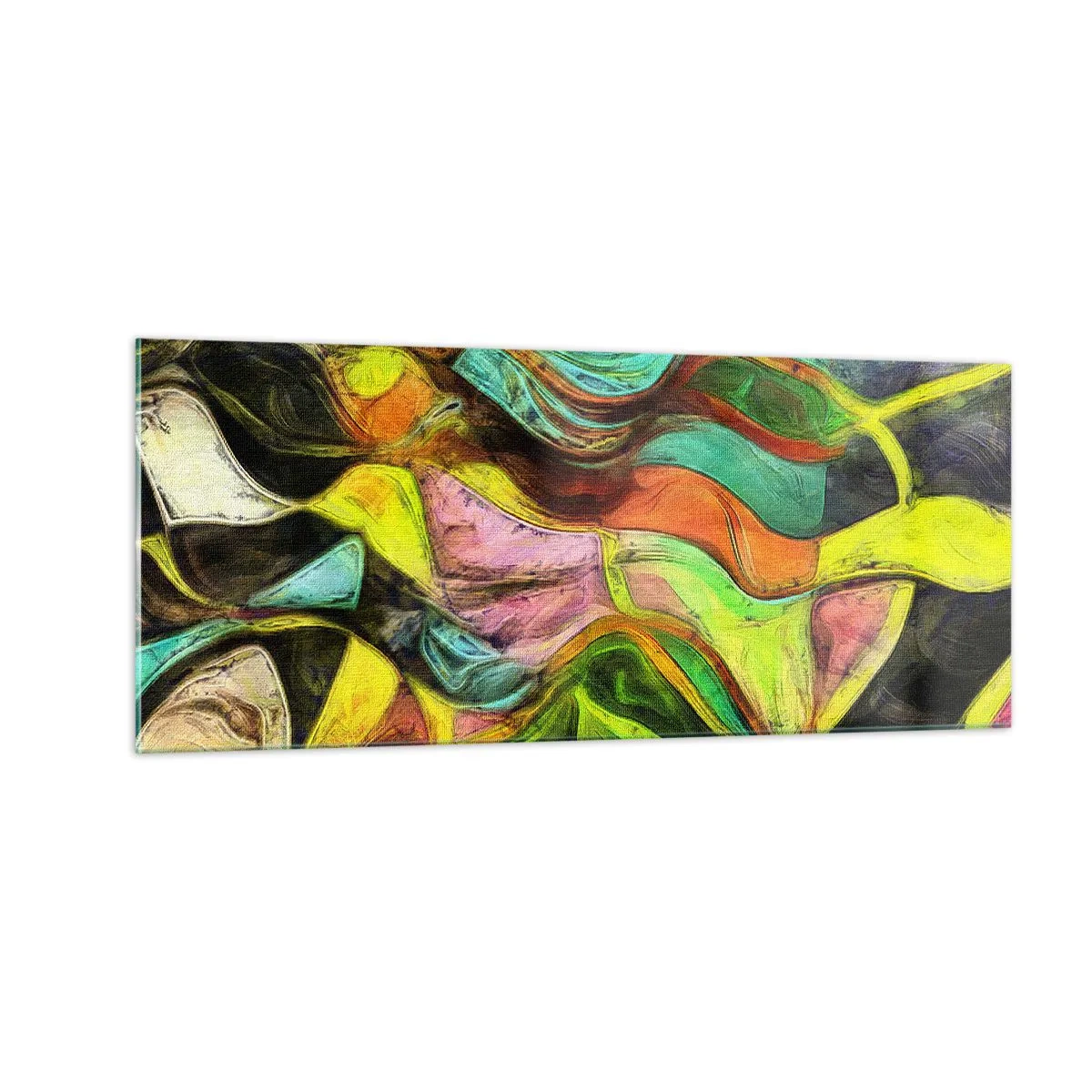 Tablou pe sticlă - Mișcarea este viață - 100x40 cm