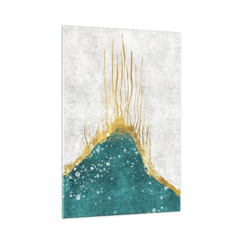 Tablou pe sticlă - Mareea de aur - 70x100 cm