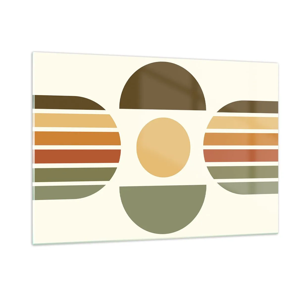 Tablou pe sticlă - În culorile pământului - 120x80 cm