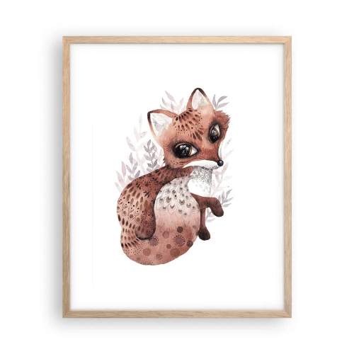 Poster în ramă de stejar deschis - Doar iubire - 40x50 cm
