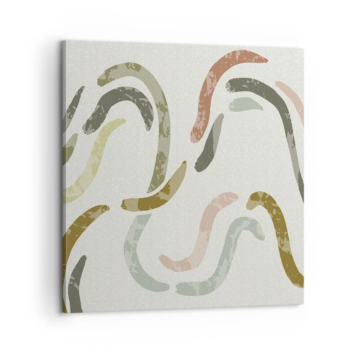 Tablou pe pânză - Dansul vesel al abstracției - 60x60 cm