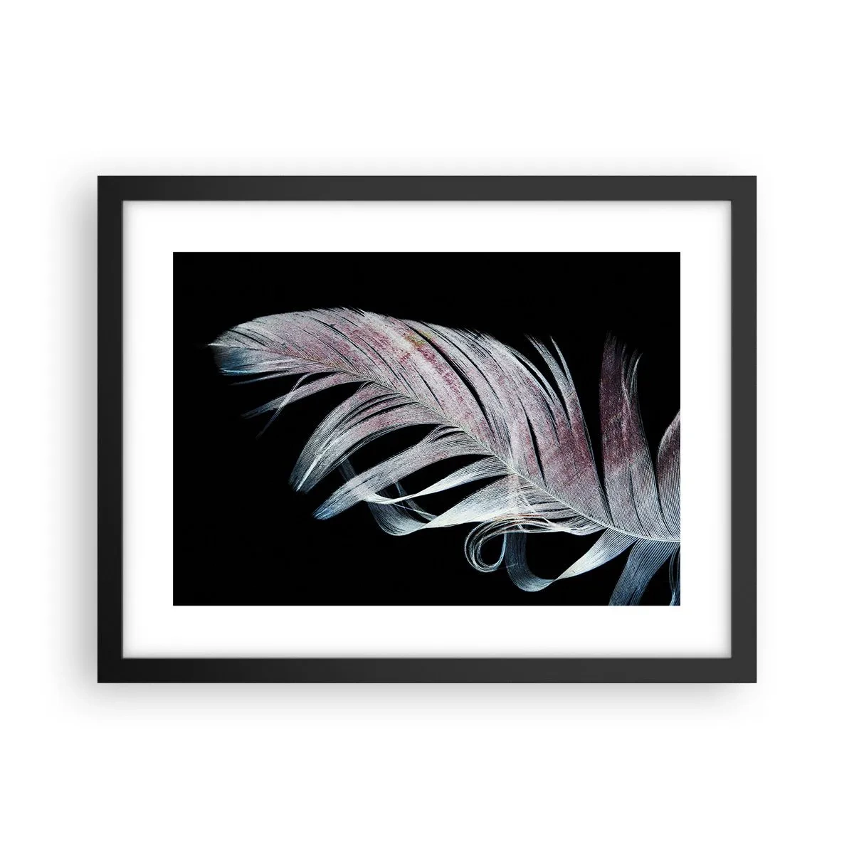 Poster în ramă neagră - Gândește-te la atingere - 40x30 cm