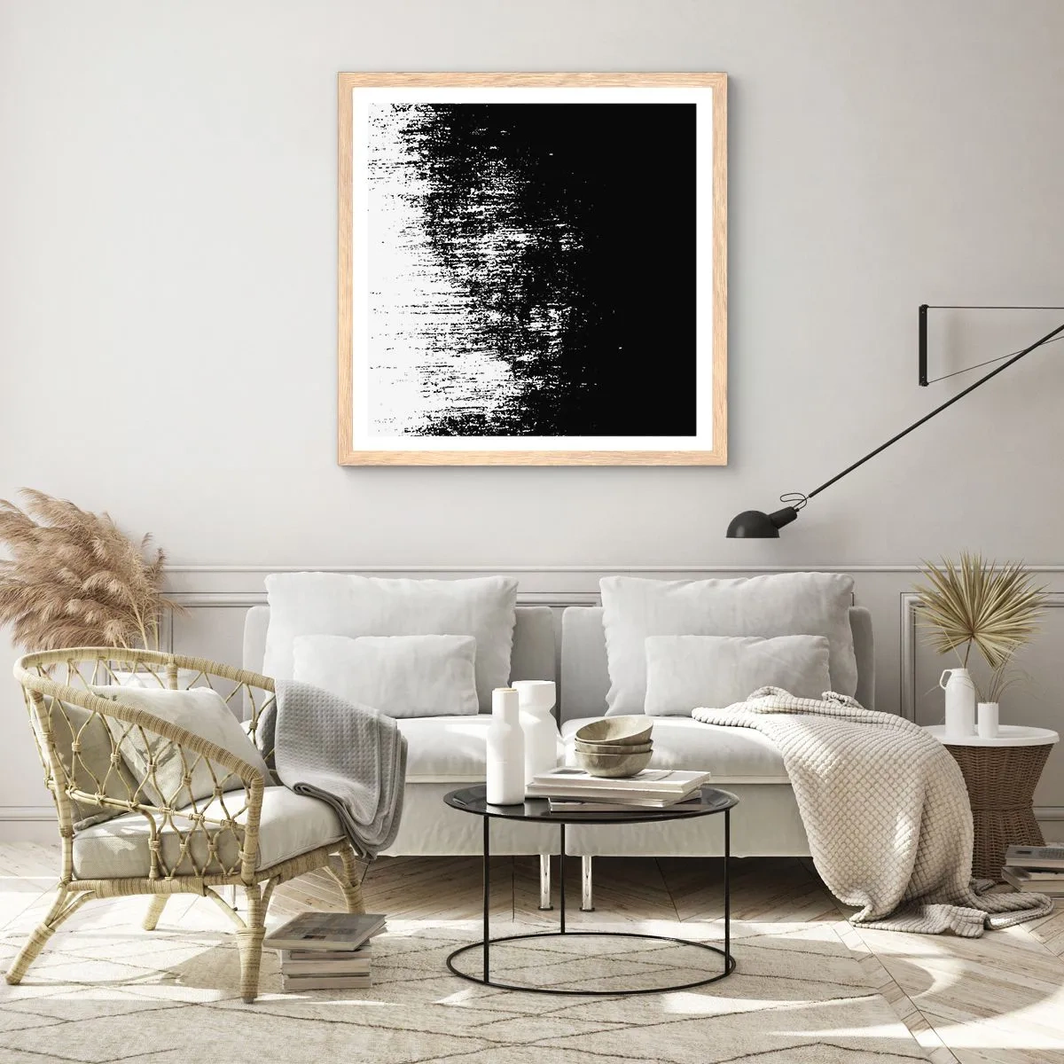 Poster în ramă de stejar deschis - Iar câștigătorul este... - 30x30 cm