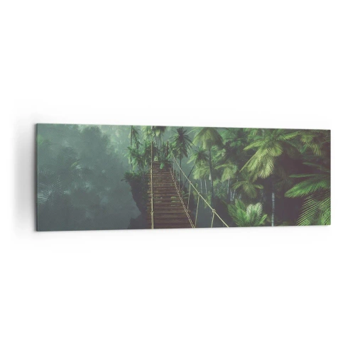 Tablou pe pânză - Deasupra cazanului verde - 160x50 cm