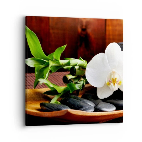 Tablou pe pânză - Lasă natura să te atingă - 40x40 cm