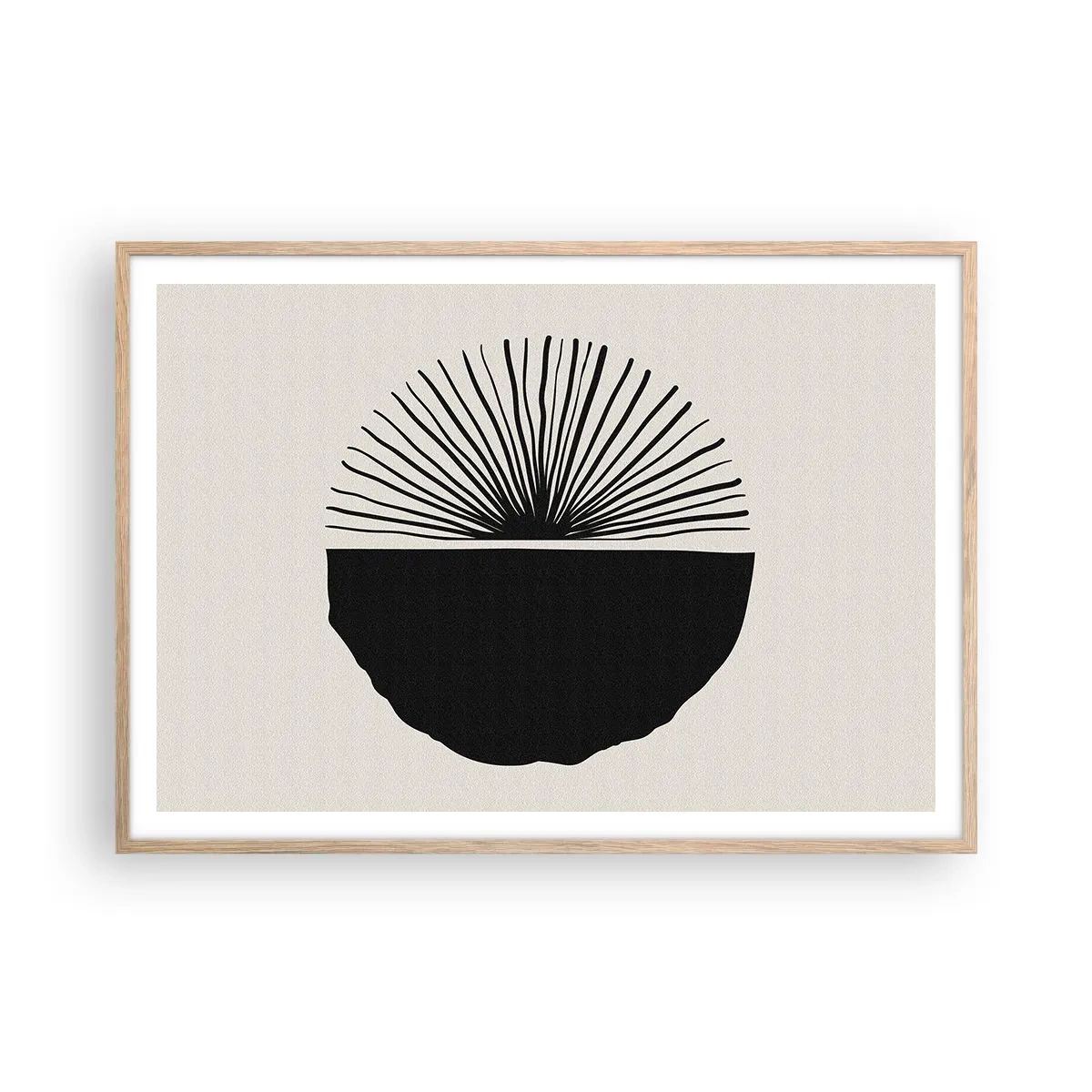 Poster în ramă de stejar deschis - Gama de posibilități - 100x70 cm