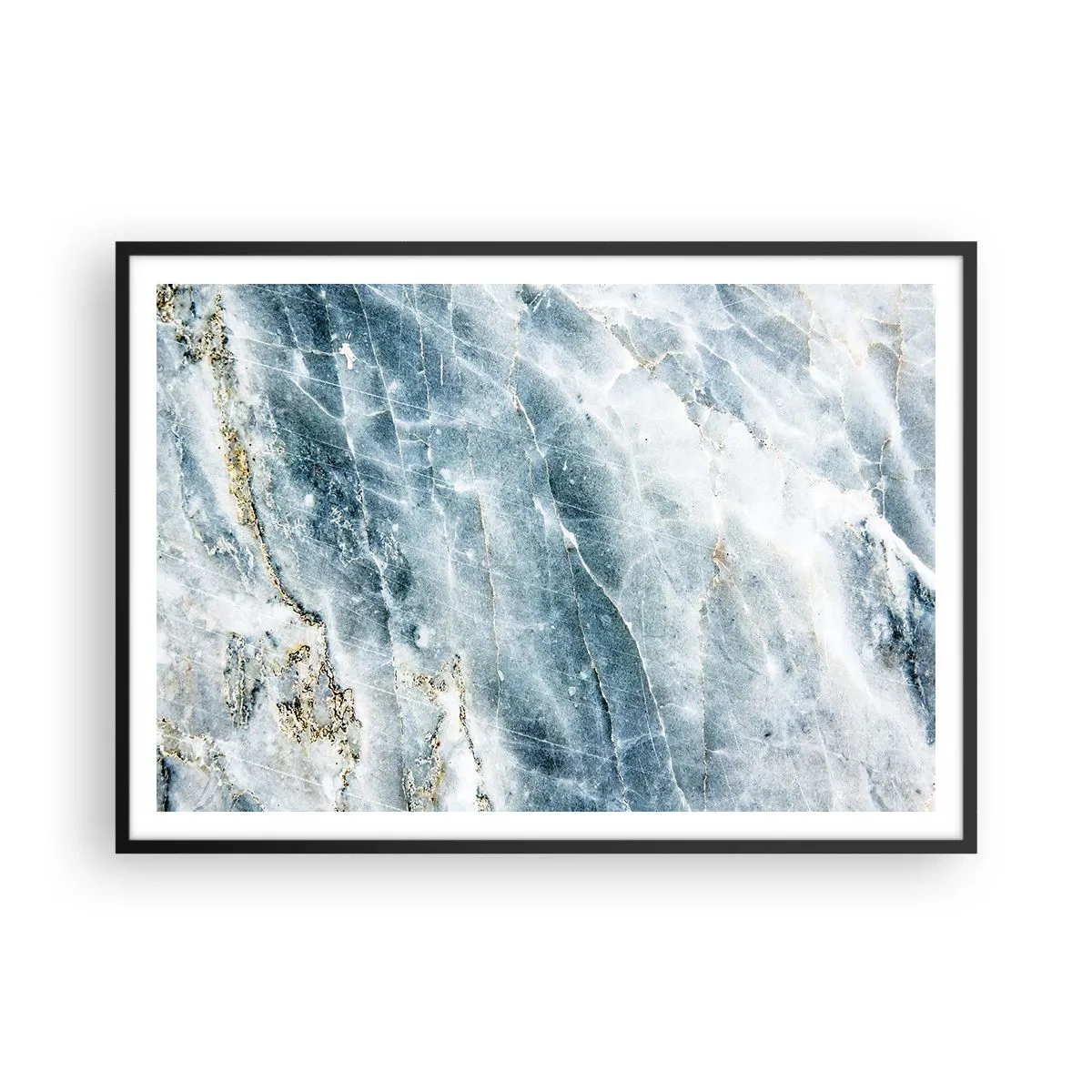 Poster în ramă neagră - Lumea de gheață - 100x70 cm