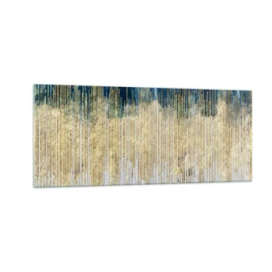 Tablou pe sticlă - Granița aurită - 100x40 cm