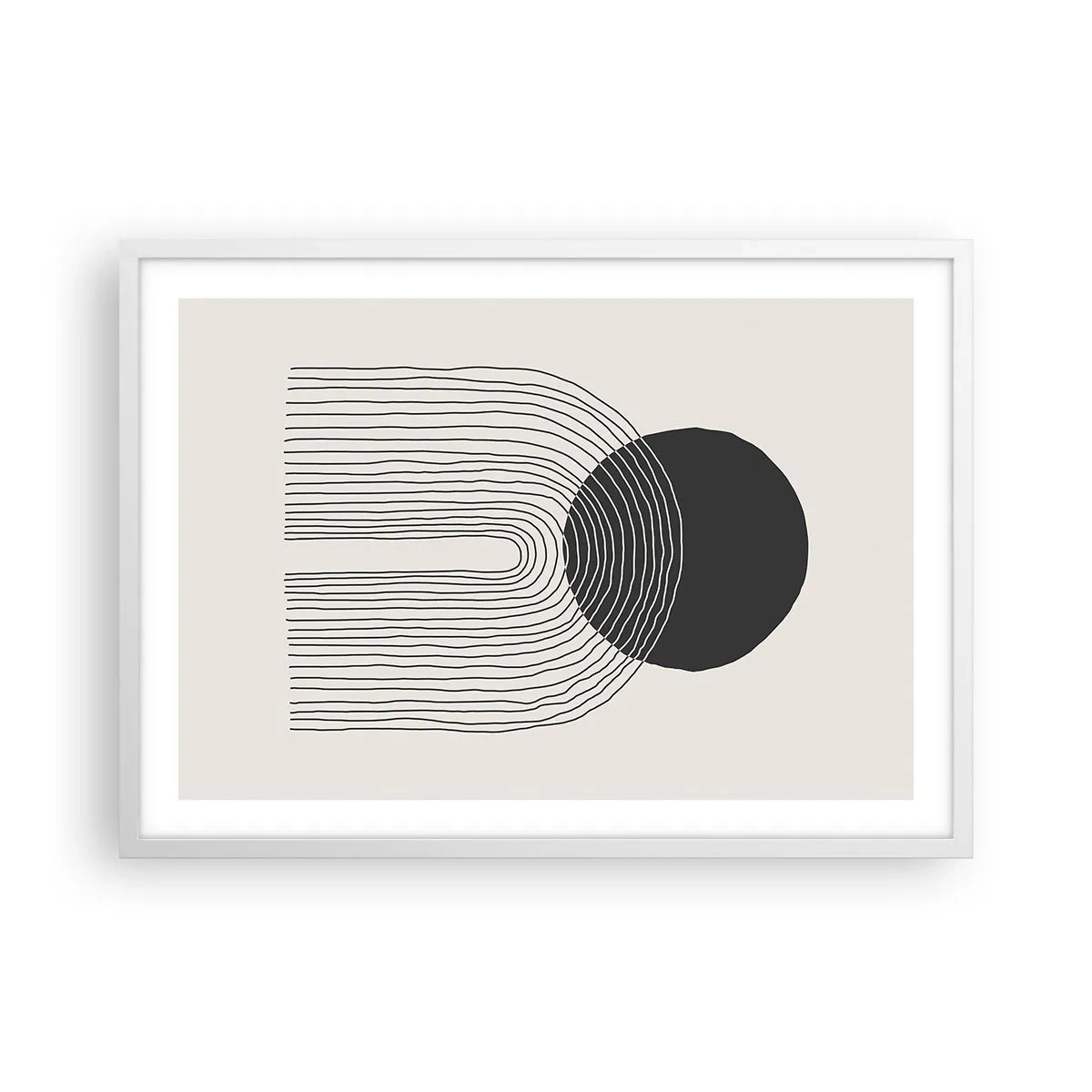 Poster în ramă albă - Tremurând și încrezător - 70x50 cm