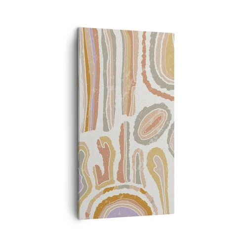 Tablou pe pânză - Secțiuni colorate - 45x80 cm